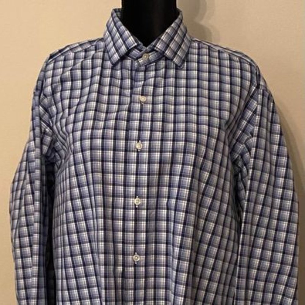 Polo by Ralph Lauren Square Pattern Long-Sleeved Button Down Shirt (XL)